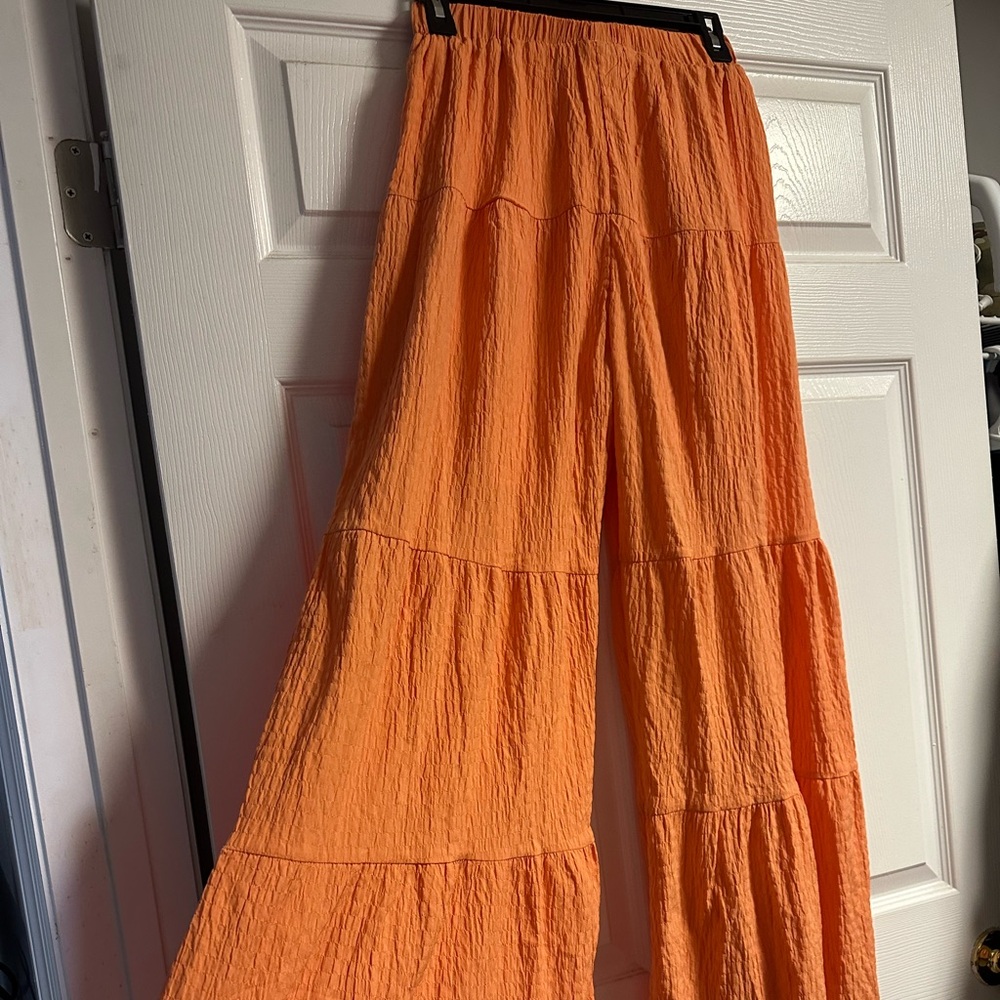 SHEIN flowy pants orange